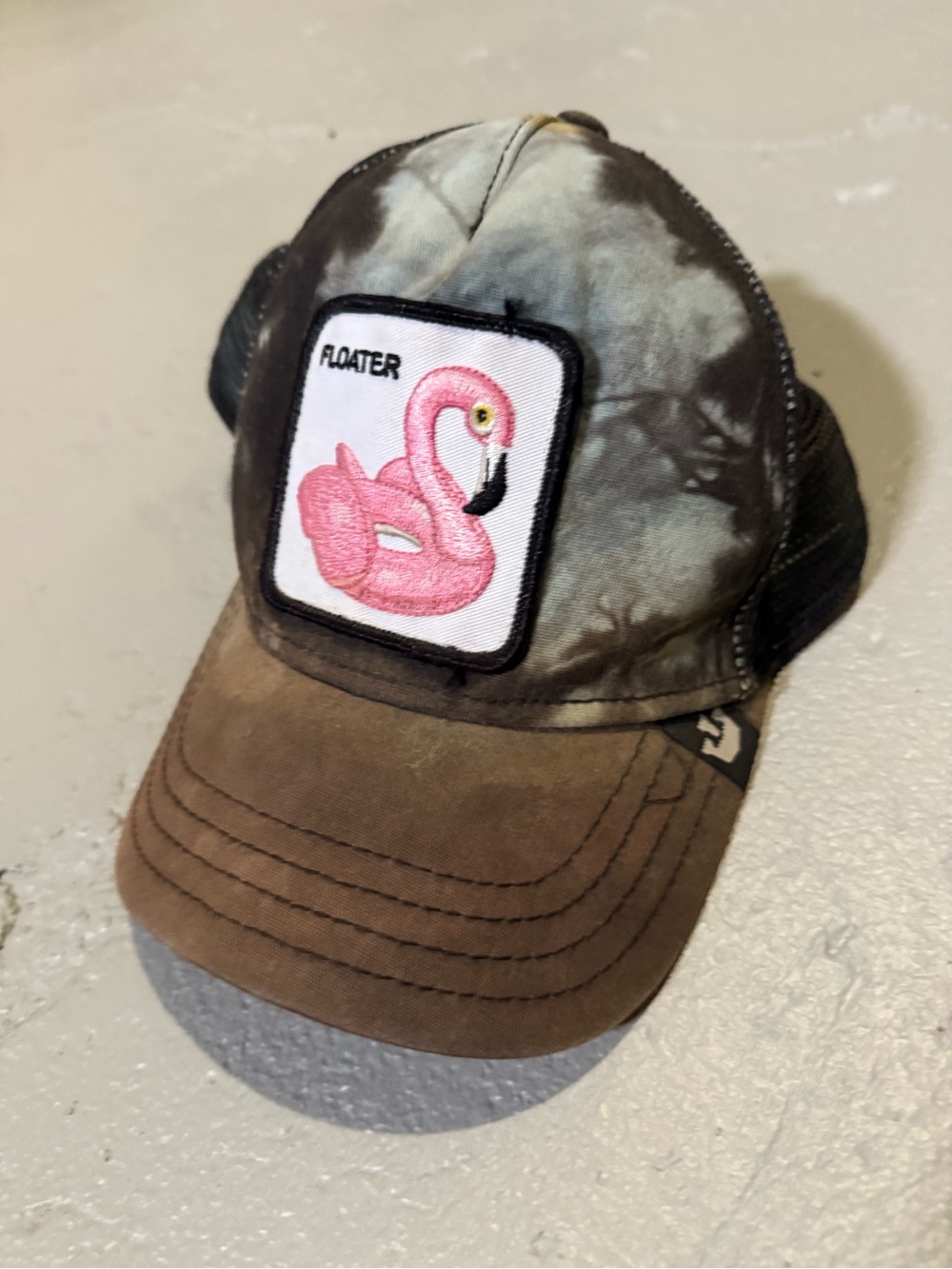 GOORIN BROS Mesh Trucker Hat Floater Pink Flamingo One Size SnapBack